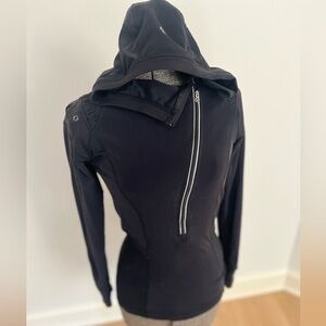 Lululemon Black athleisure jacket black size 4
